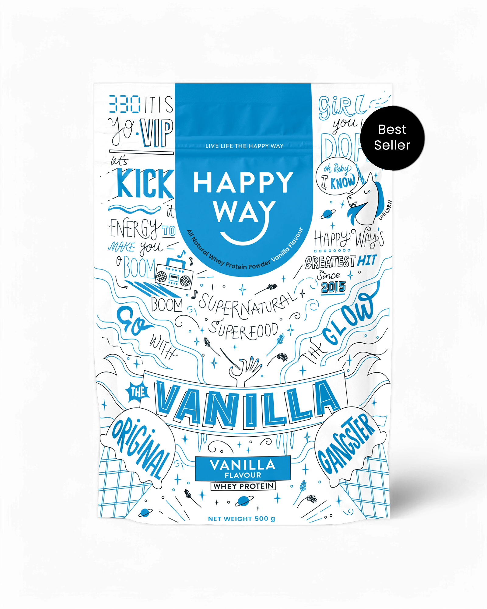 Happy Way Whey Protein Powder Vanilla